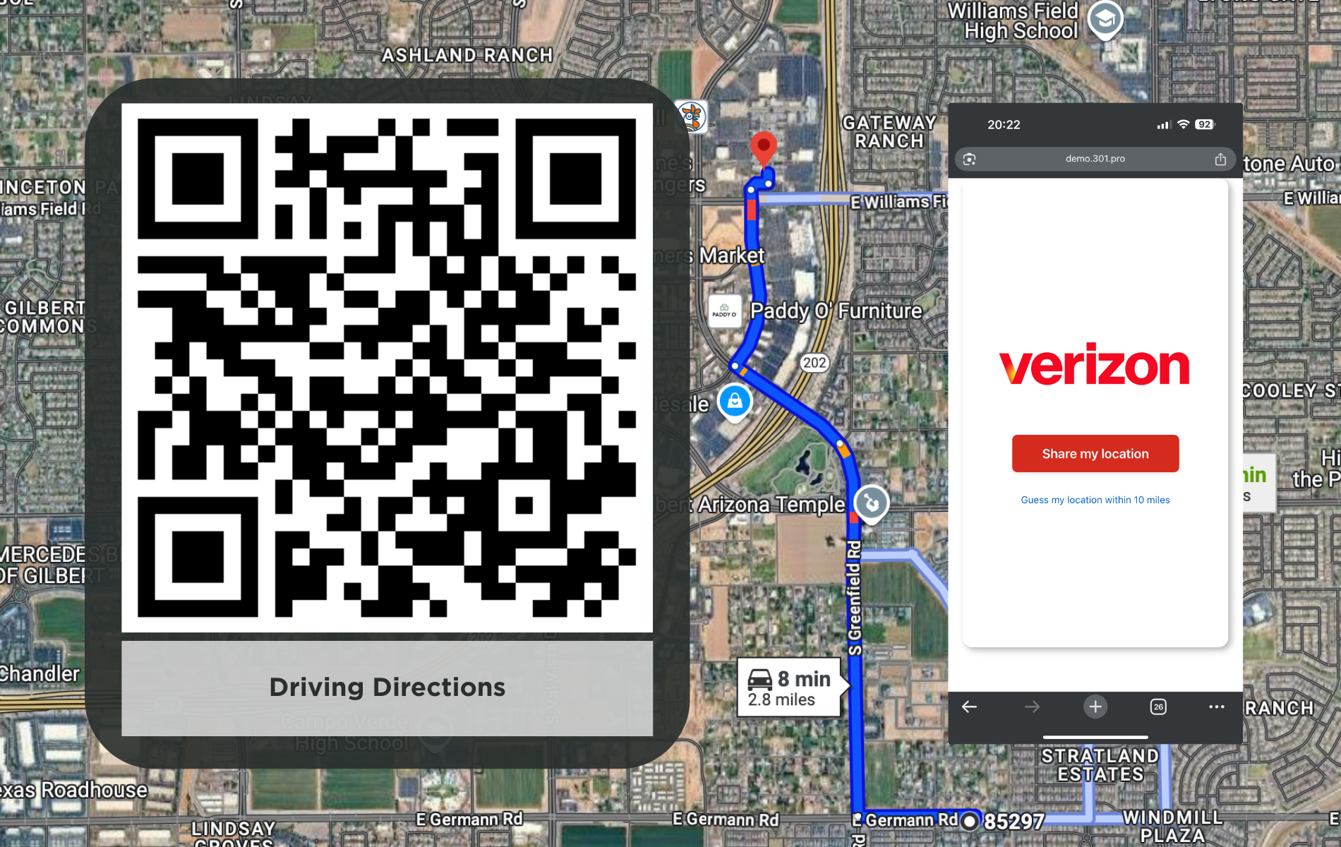 Verizon Driving Directions